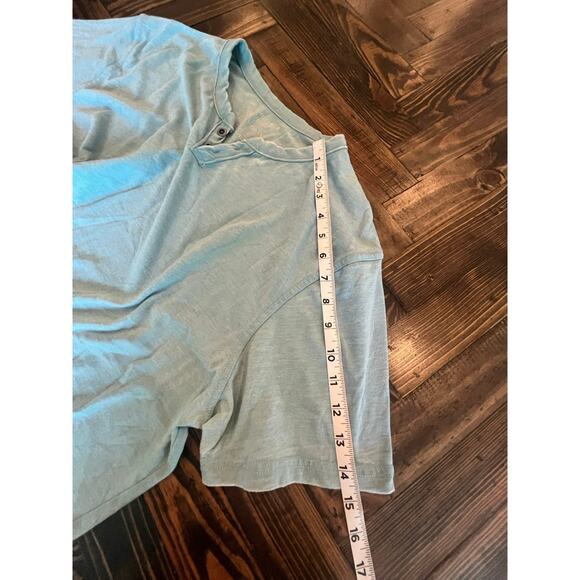 Lucky Brand Men's XL Blue Venice Burnout V-Neck Tee Shirt Lightweight Casual - Picture 6 of 8